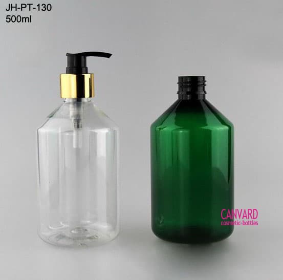 500ml green body wash lotion bottle